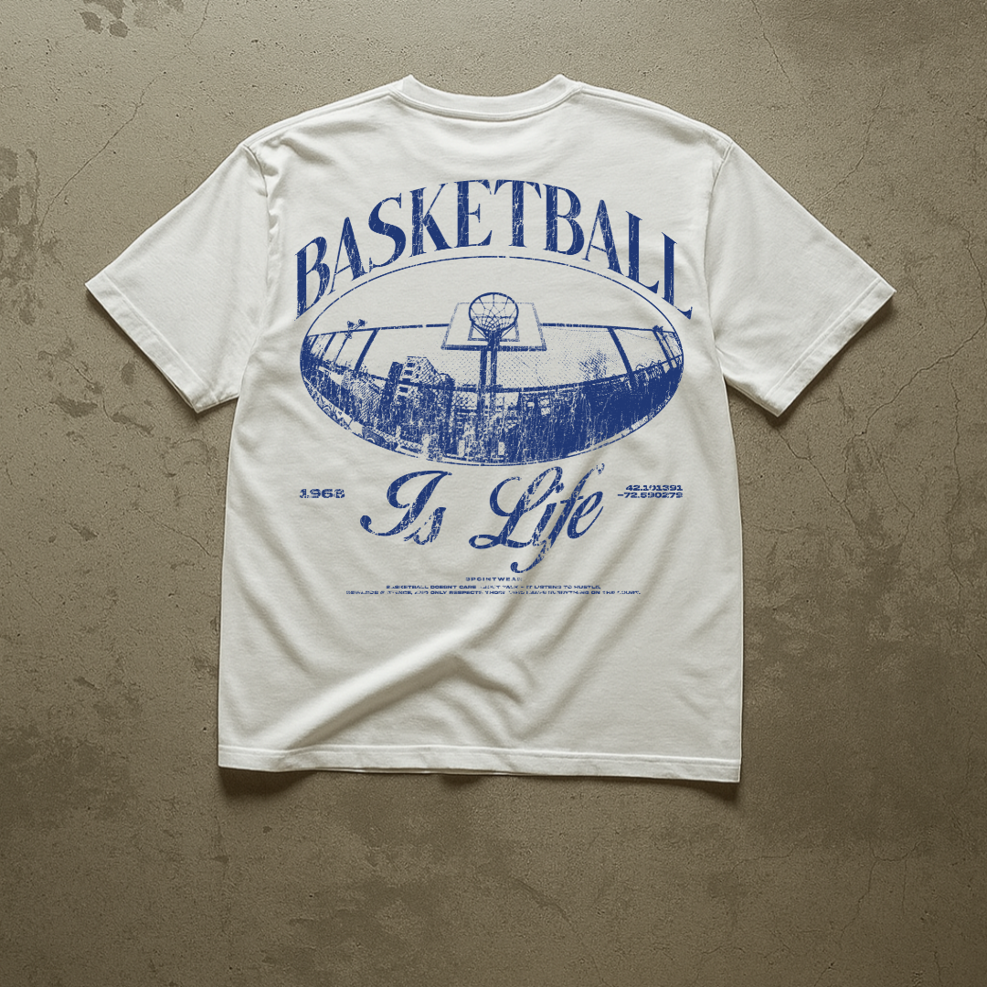 3PointWear Basketball Is Life Oversized Shirt