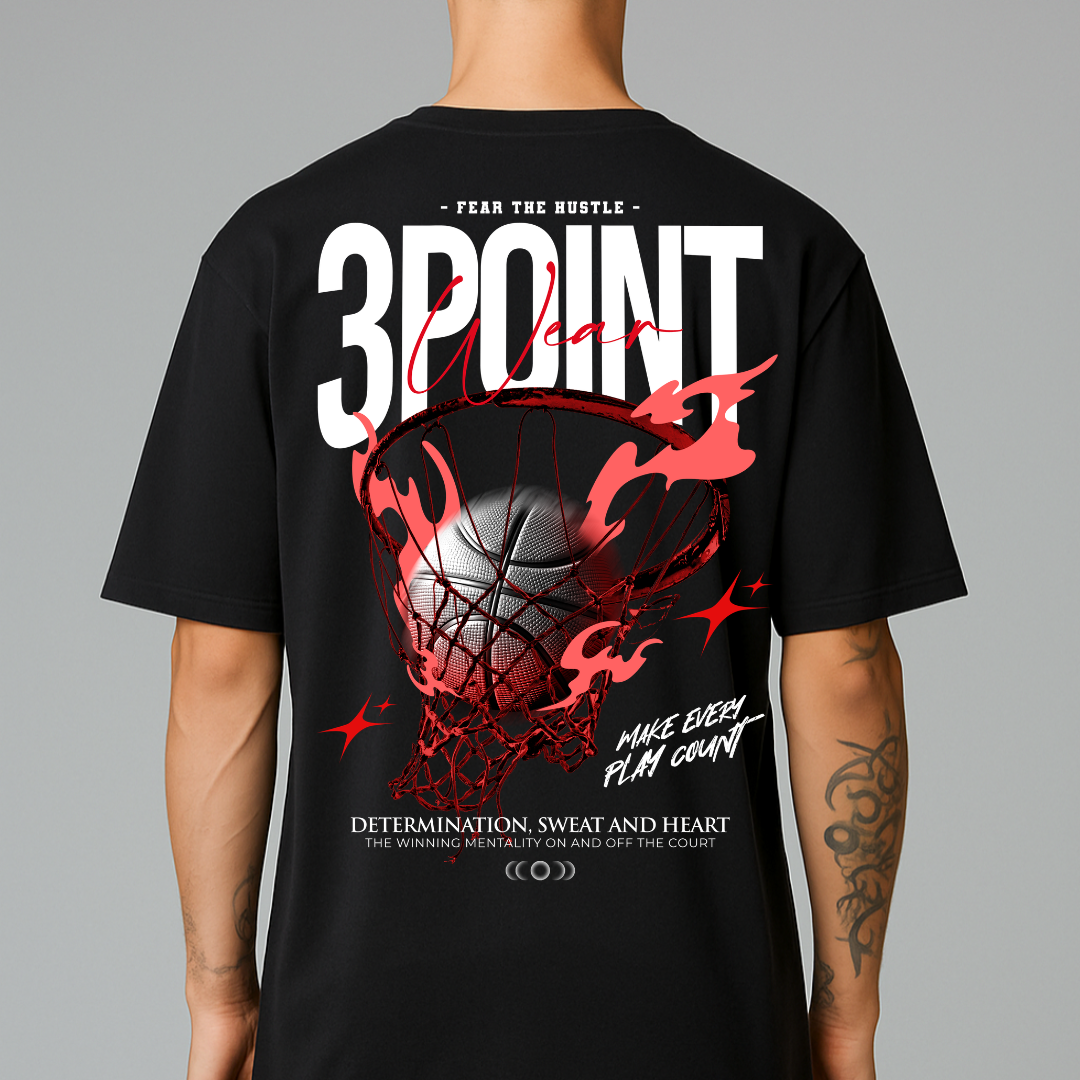 3PointWear Fear The Hustle Oversized Shirt