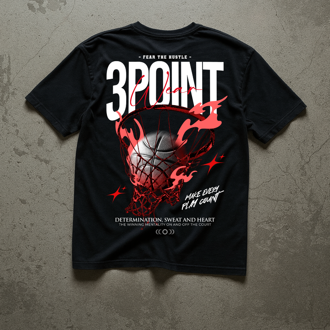 3PointWear Fear The Hustle Oversized Shirt