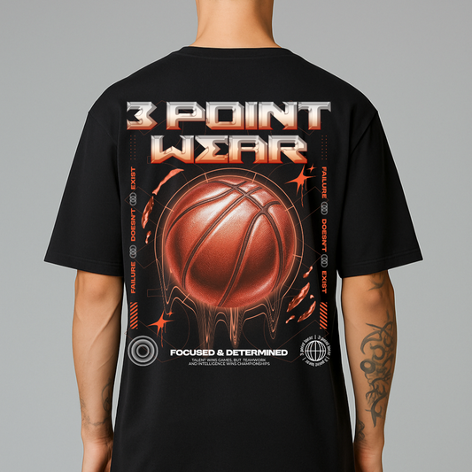 3PointWear Focused And Determined Oversized Shirt