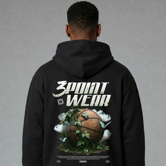 3PointWear Basketball Apocalypse Oversized Zipper Hoodie