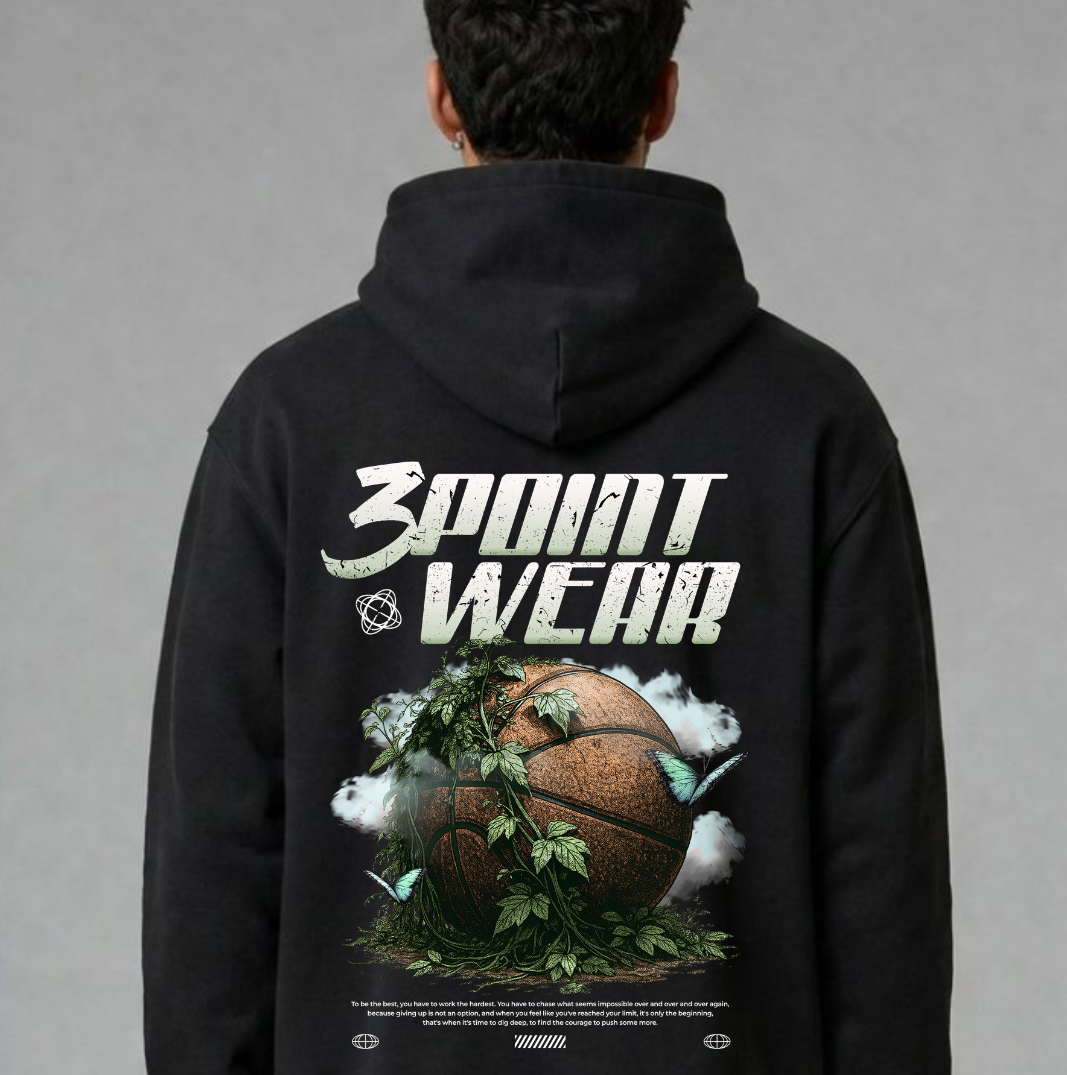 3PointWear Basketball Apocalypse Oversized Hoodie