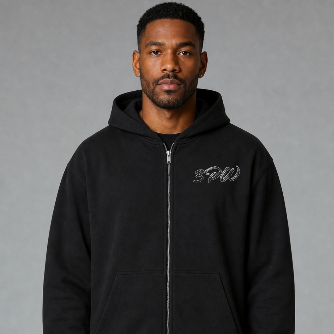 3PointWear Classic Oversized Zipper Hoodie