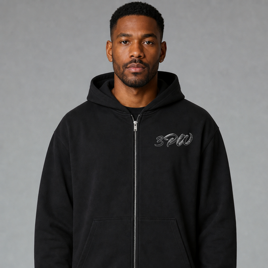 3PointWear Classic Oversized Zipper Hoodie