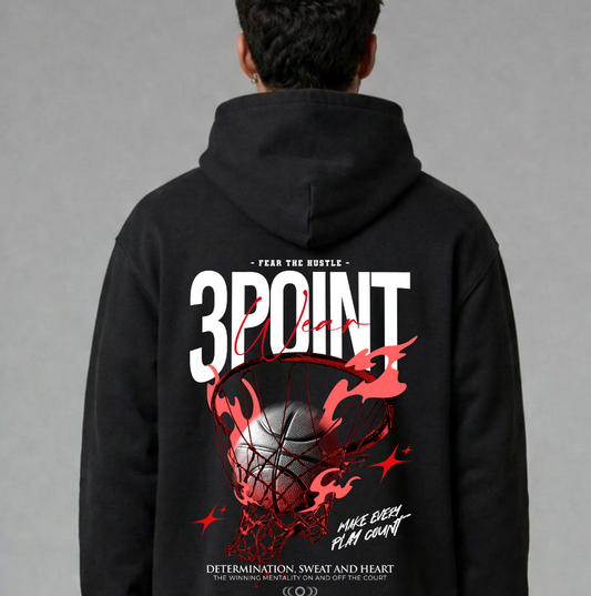 3PointWear Fear The Hustle Oversized Hoodie