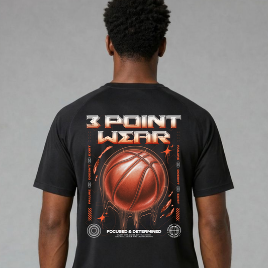 3PointWear Focused And Determined Sport-Shirt