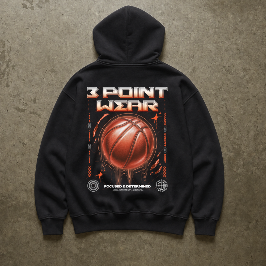 3PointWear Focused And Determined Oversized Hoodie