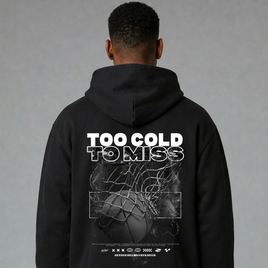 3PointWear Too Cold To Miss Oversized Zipper Hoodie