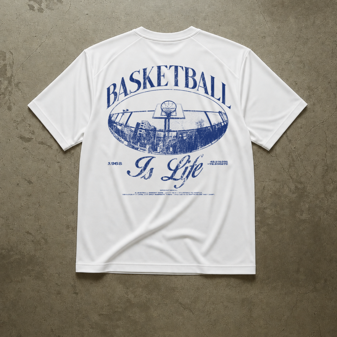 3PointWear Basketball Is Life Sport-Shirt