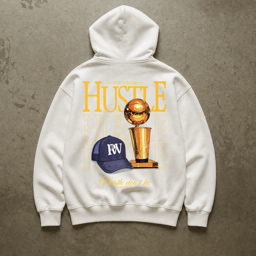 3PointWear Hustle Don´t Lie Oversized Hoodie